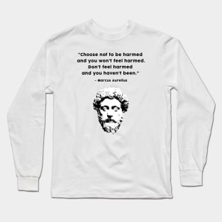 Marcus Aurelius Stoic wisdom Long Sleeve T-Shirt